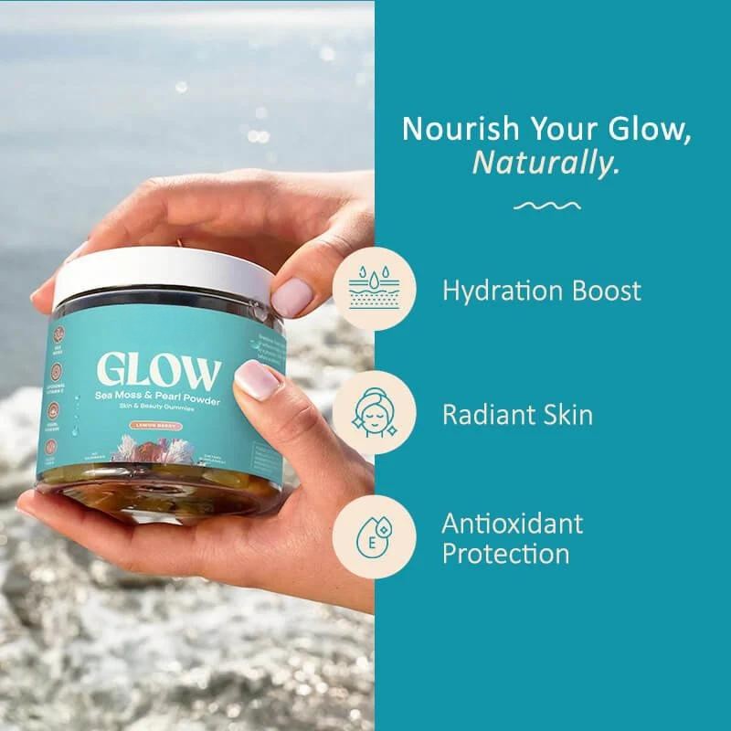 Natural Glow Sea Moss & Pearl Powder Gummies