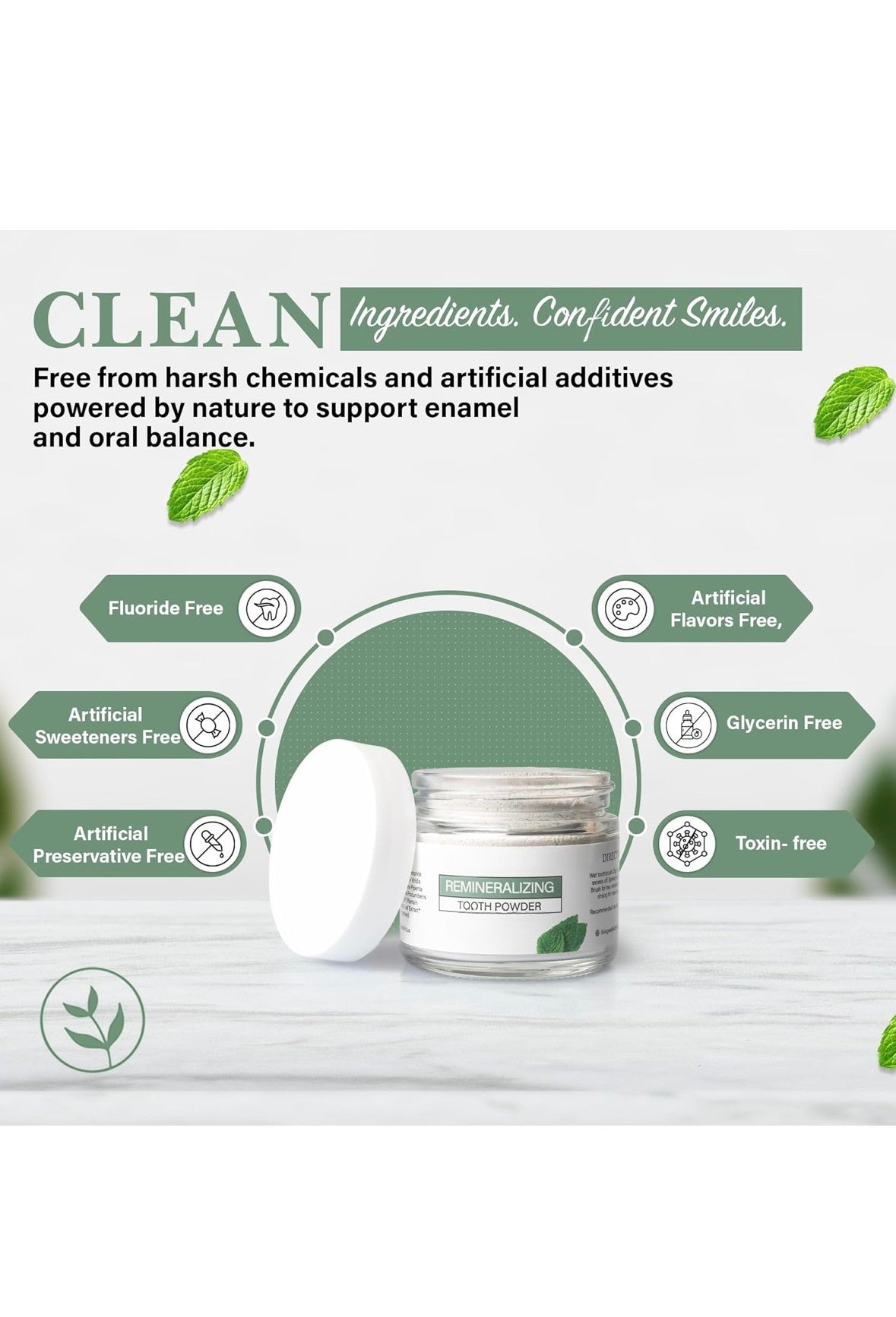 Natural Remineralizing Tooth Powder