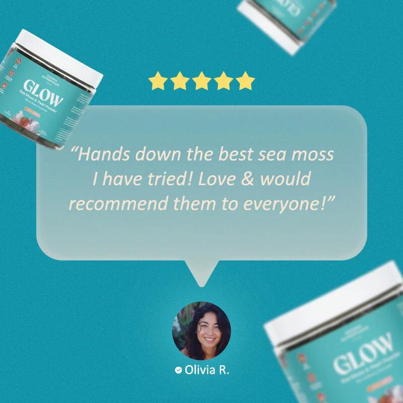 Natural Glow Sea Moss & Pearl Powder Gummies
