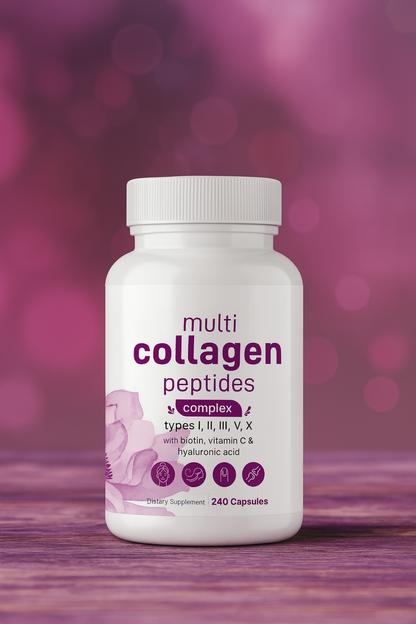 Multi-Collagen Complex Supplement | #1 Selling Collagen Capsule Supplement | Supports Hair, Skin, Nails, & Joints