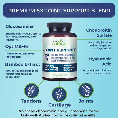 Joint Support Supplement | Supports Bones, Back, Knees, Hands, Shoulders | Advanced Formula #1
