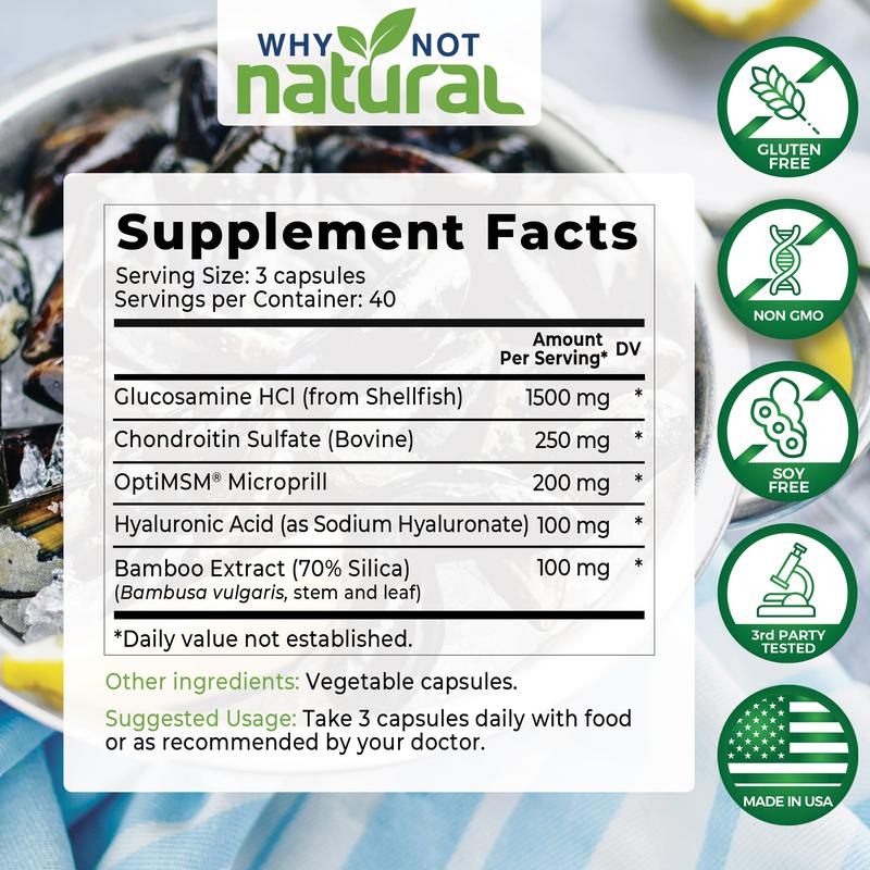 Joint Support Supplement | Supports Bones, Back, Knees, Hands, Shoulders | Advanced Formula #1